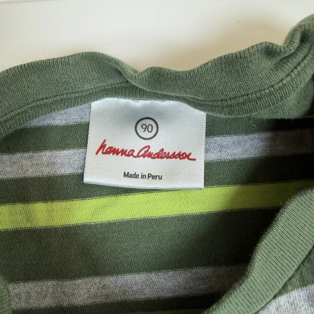 Lot‎ Of Hanna Andersson Short Sleeve T-Shirts Boys 3T Orange Cars Green Stripes